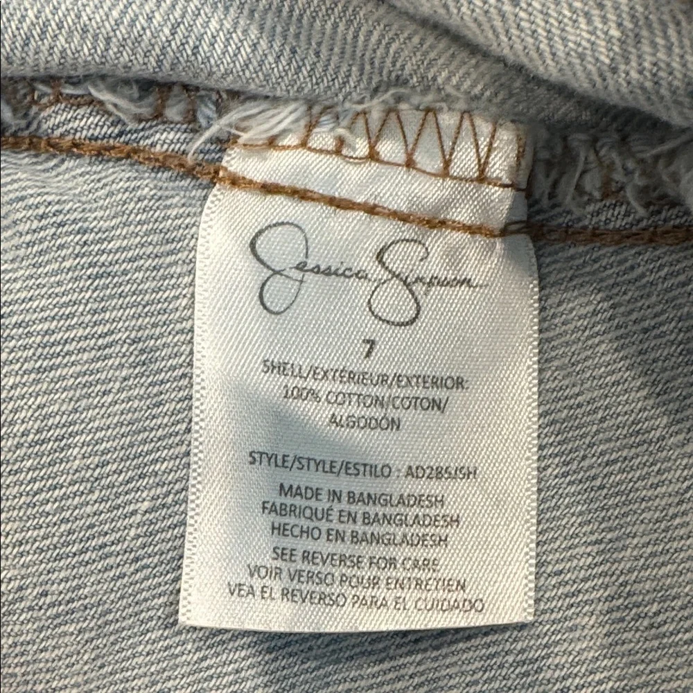 Jessica Simpson Light Wash Denim Button-Front Dress